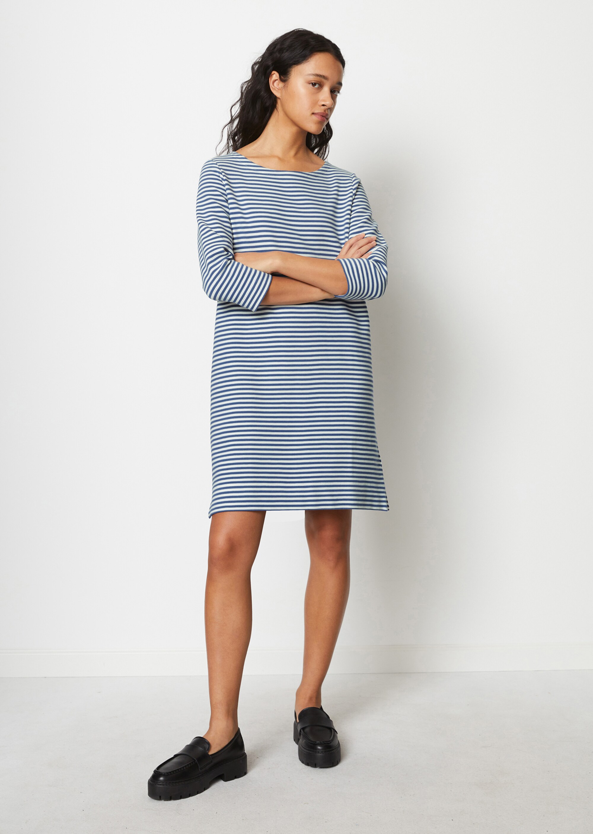 Jerseykleid loose aus Ottoman-Jersey