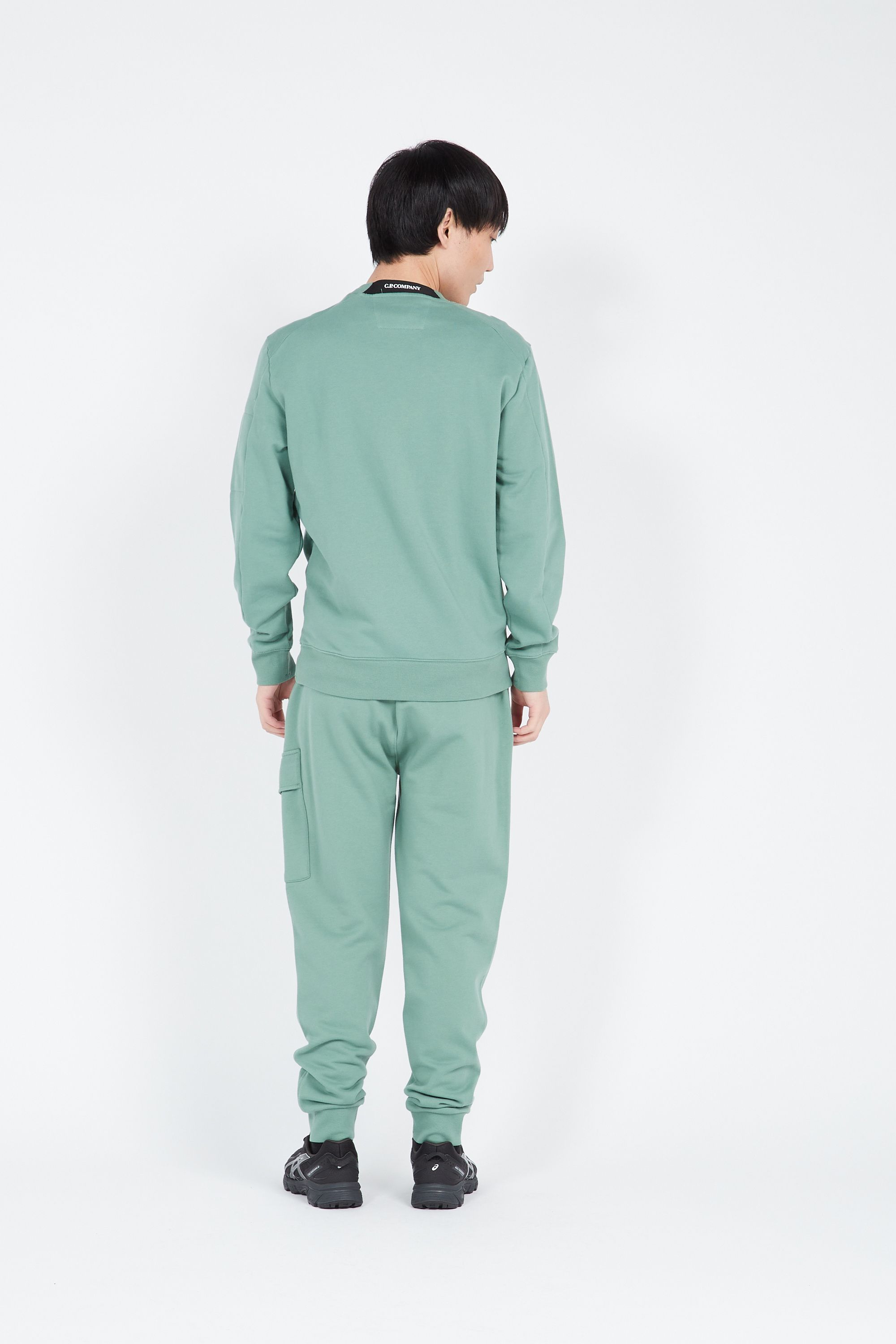 C.P. COMPANY Sweatshirt  DIAGONAL RAISED FLEECE Vert