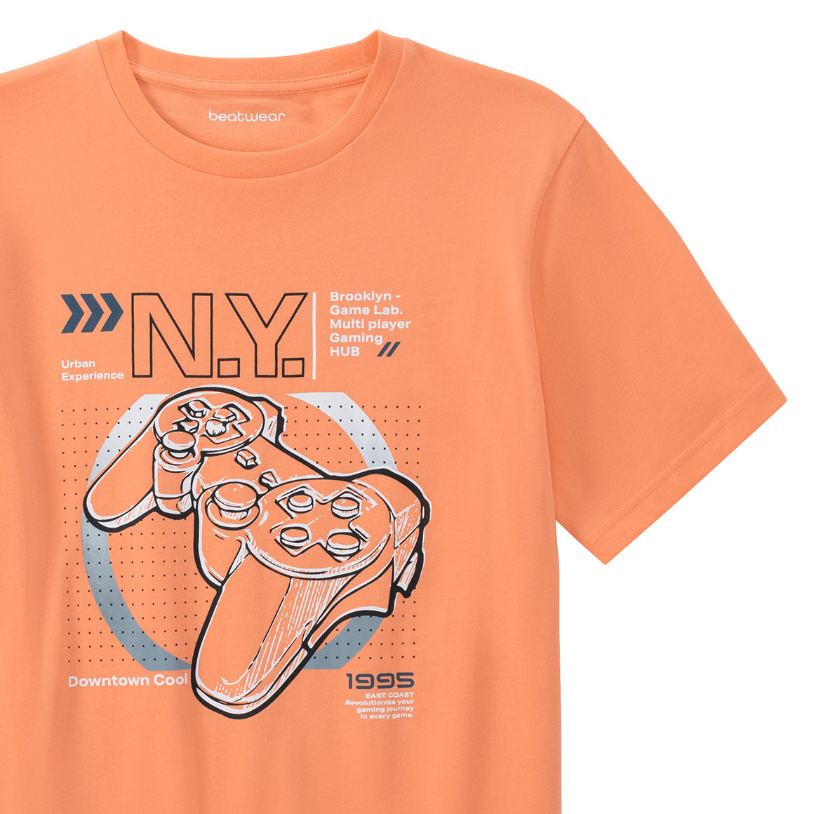 Beatwear Jungen T-Shirt mit Prints hellorange