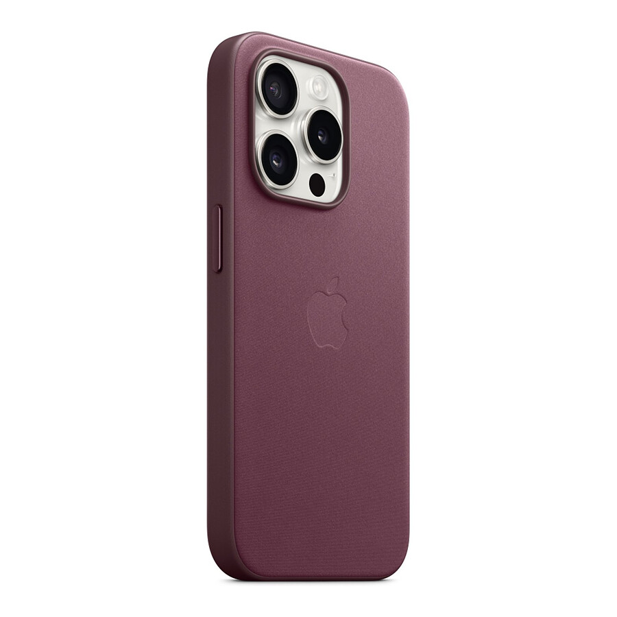 Apple Coque en tissage fin avec MagSafe pour iPhone 15 Pro - Mûre