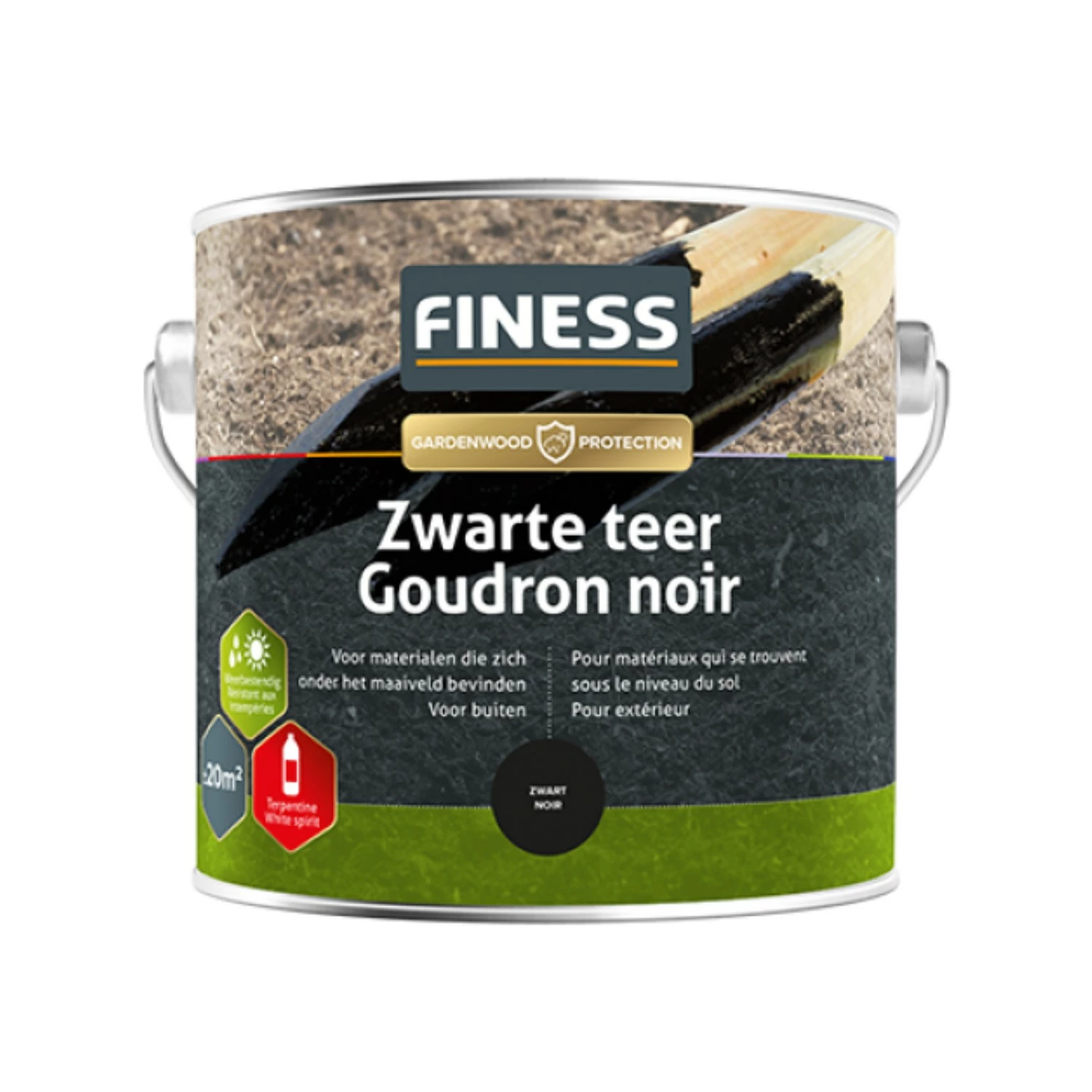 Finess Teer - Zwart - 750ml