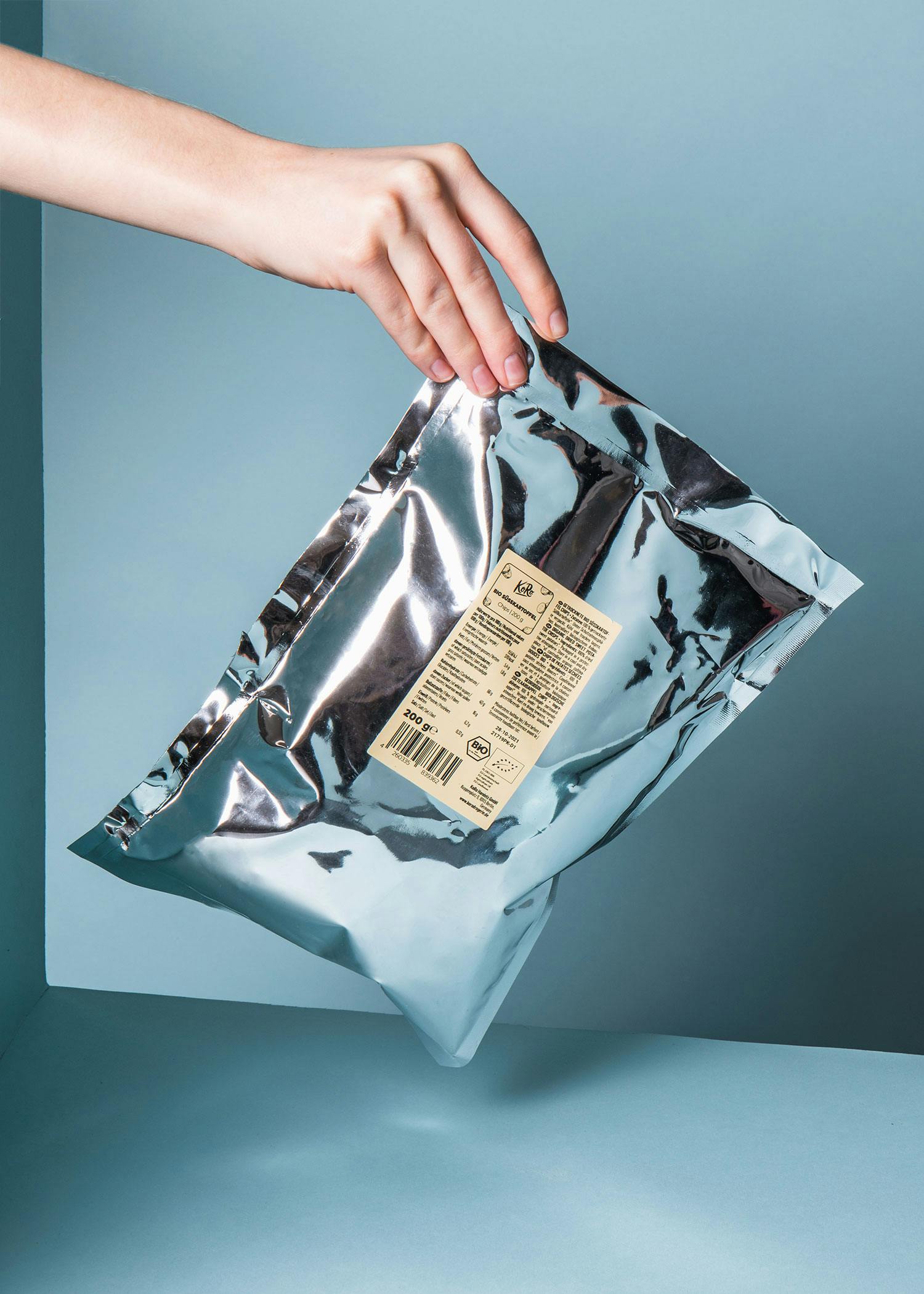 Bio Süßkartoffelchips ohne Zusatz von Öl und Salz 200 g
