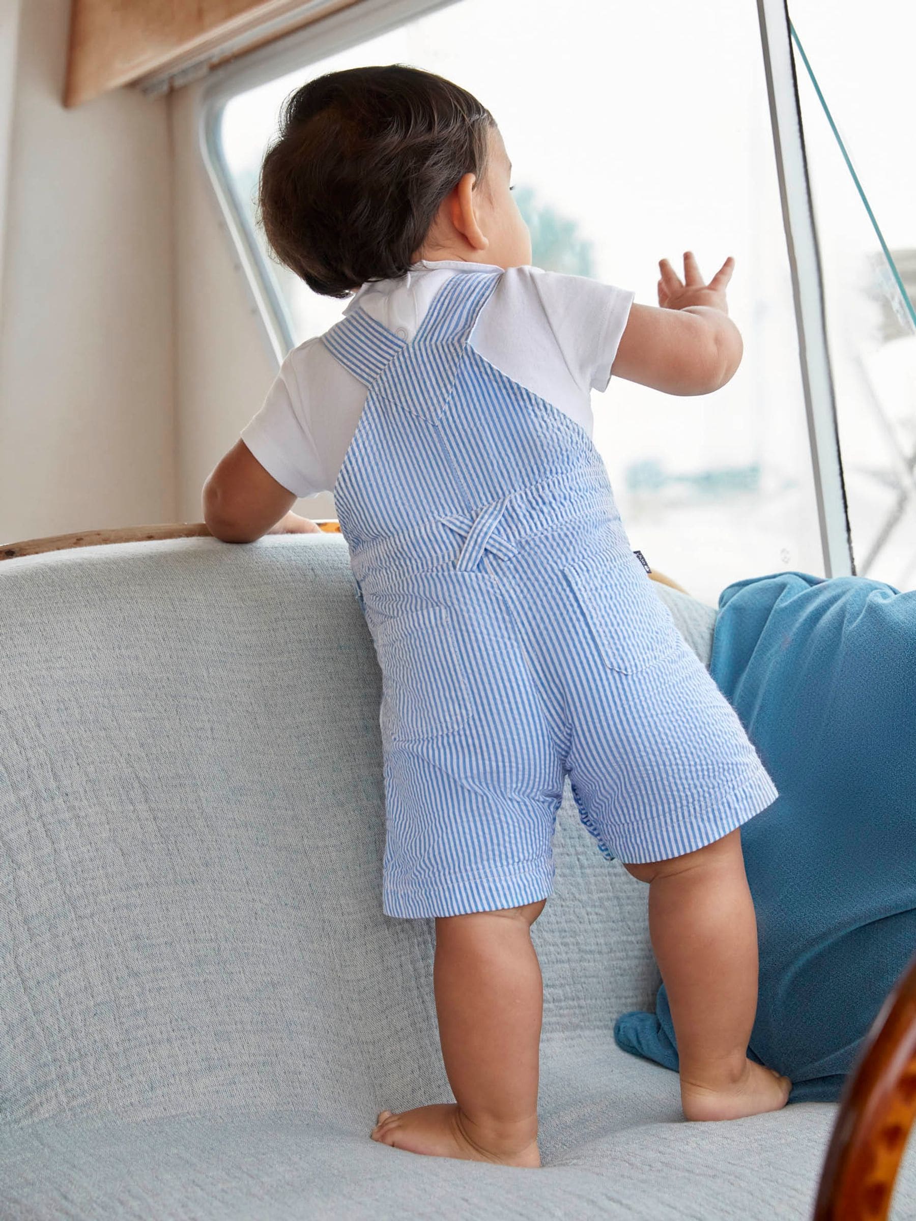 JoJo Maman Bébé rompertje met geborduurde kraag