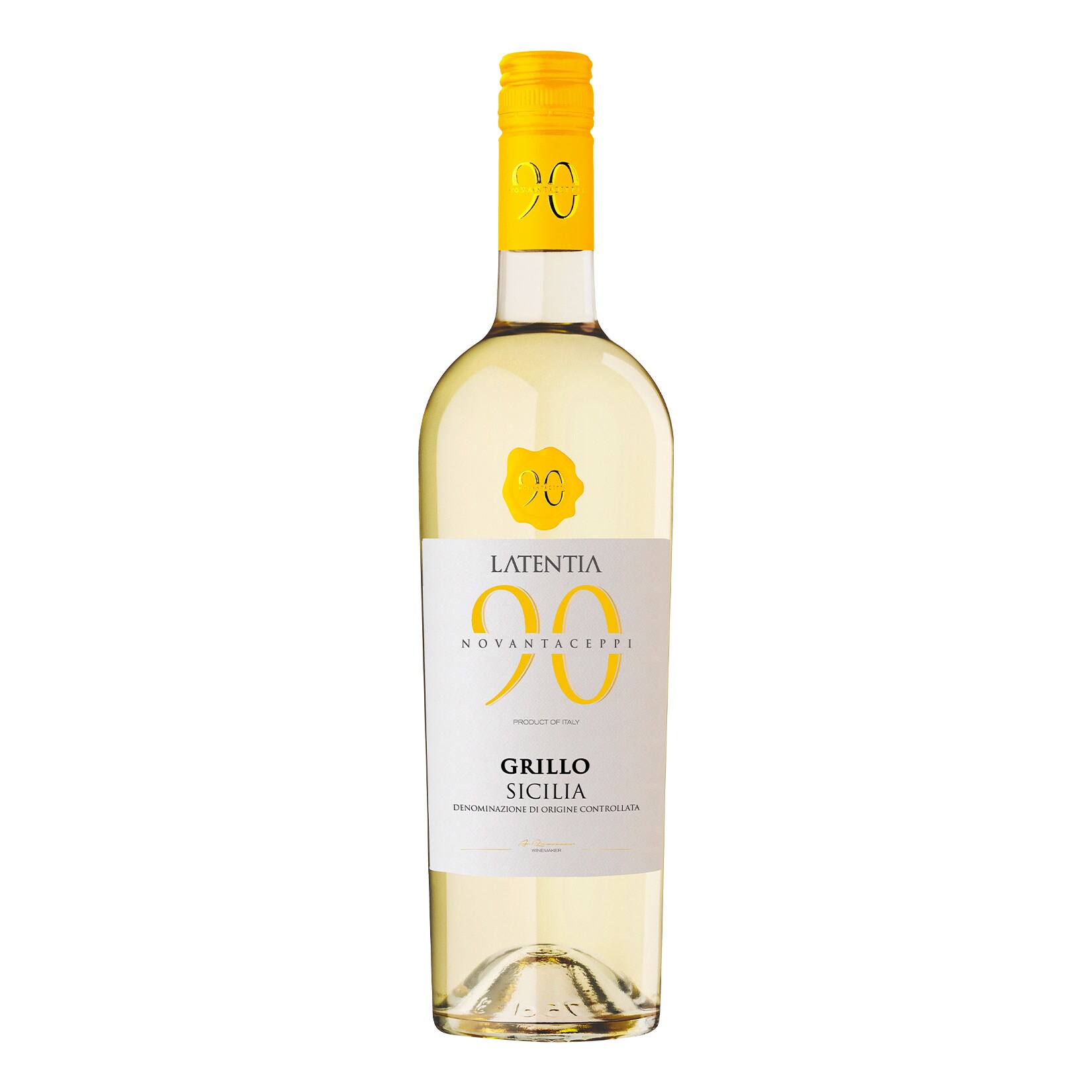 Novantaceppi Grillo Sicilia 12,5 % vol 0,75 Liter