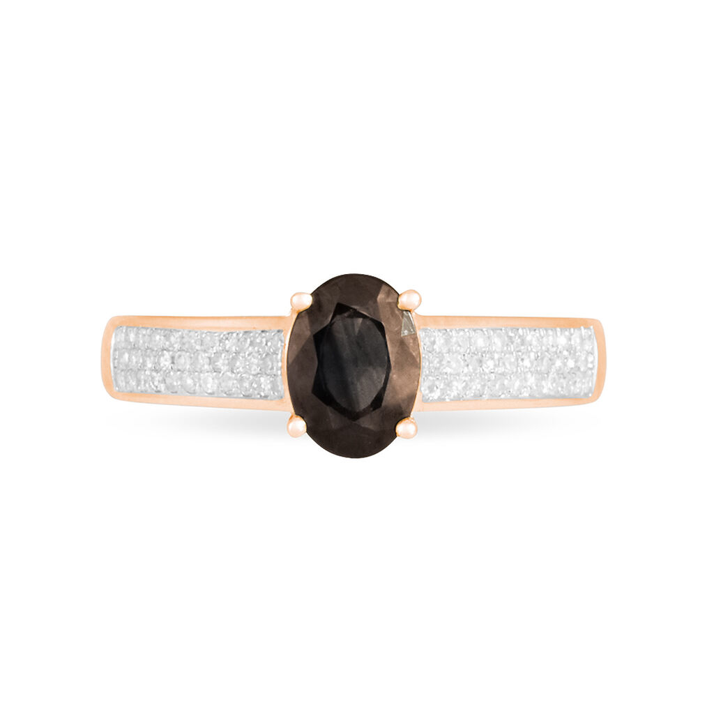 Bague Crista Or Rose Quartz Et Diamant