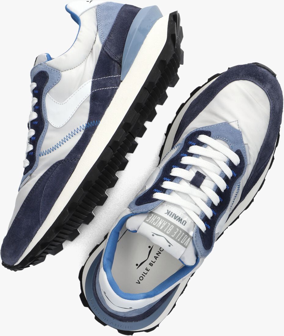 VOILE BLANCHE blauwe voile blanche lage sneakers qwark hype man