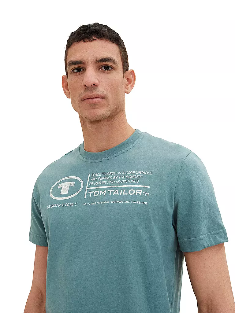 TOM TAILOR T-Shirt Regular Fit petrol