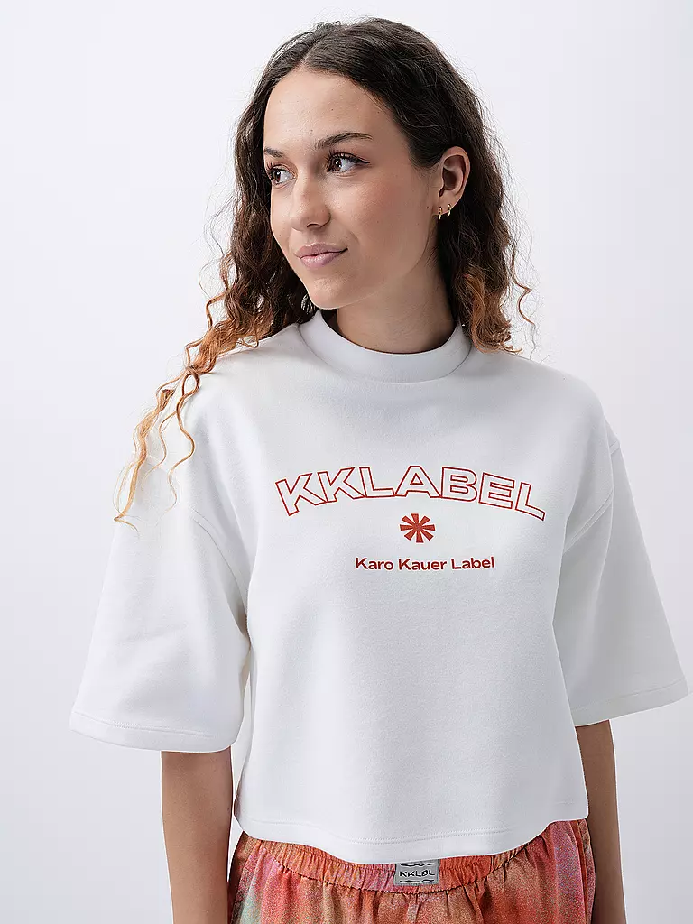 KARO KAUER T-Shirt weiss