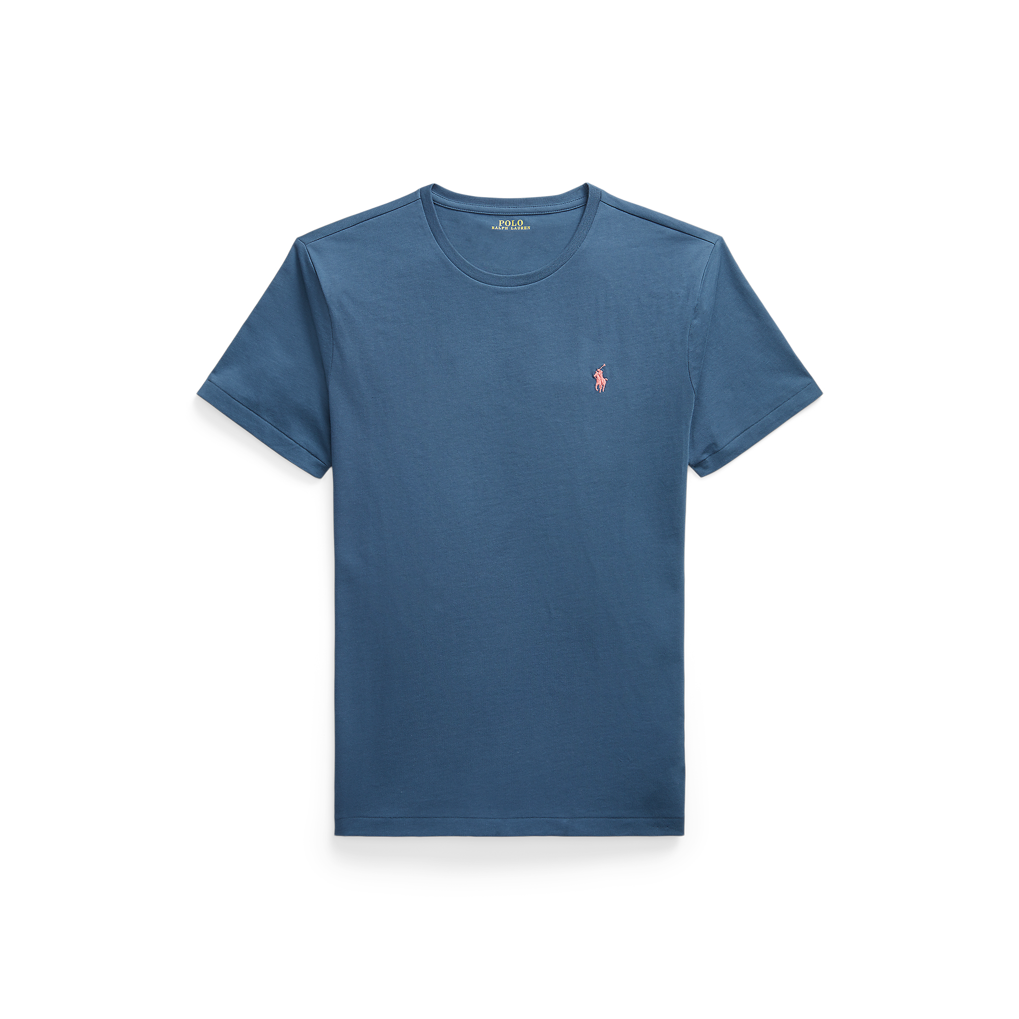 Tee-shirt col rond regular-fit en coton | Bleu