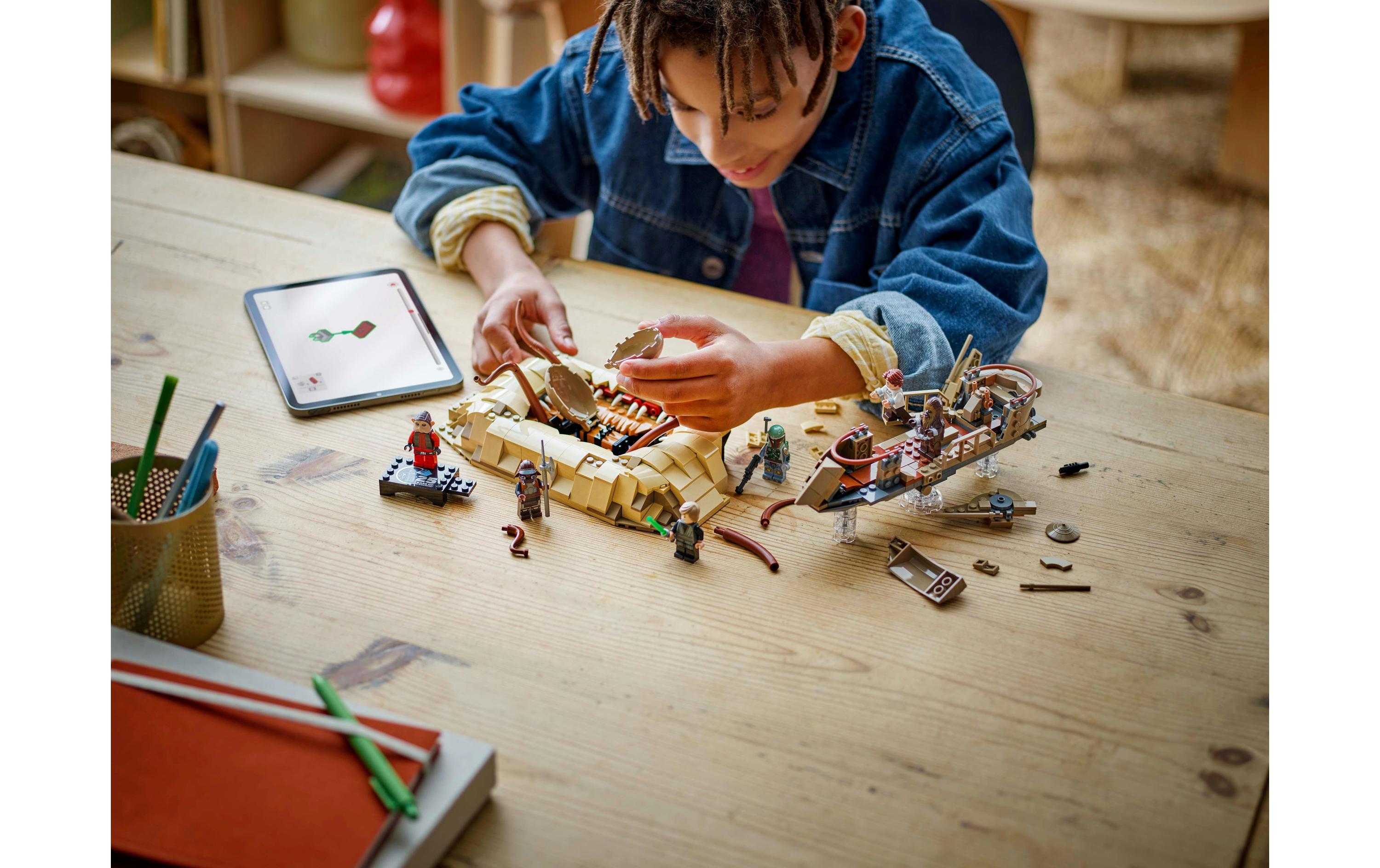 Star Wars Wüsten-Skiff und Sarlacc-Grube 75396Bauspielzeug für Kinder