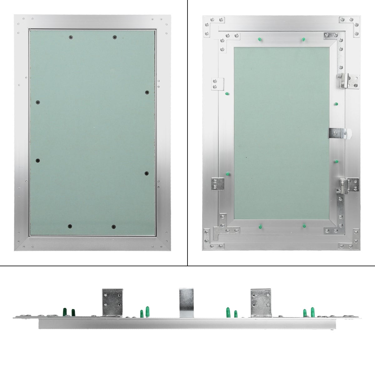 ECD Duitsland Toegangspaneel/Toegangsdeur met gipsplaatinzetstuk 250x400mm, 12,5mm gipsplaat, Aluminium frame, Toegangsdeur/Onderhoudsluik/Reinigingsluik/Onderhoudsopening, Geschikt voor vochtige ruimtes, Gipsplaatconstructie