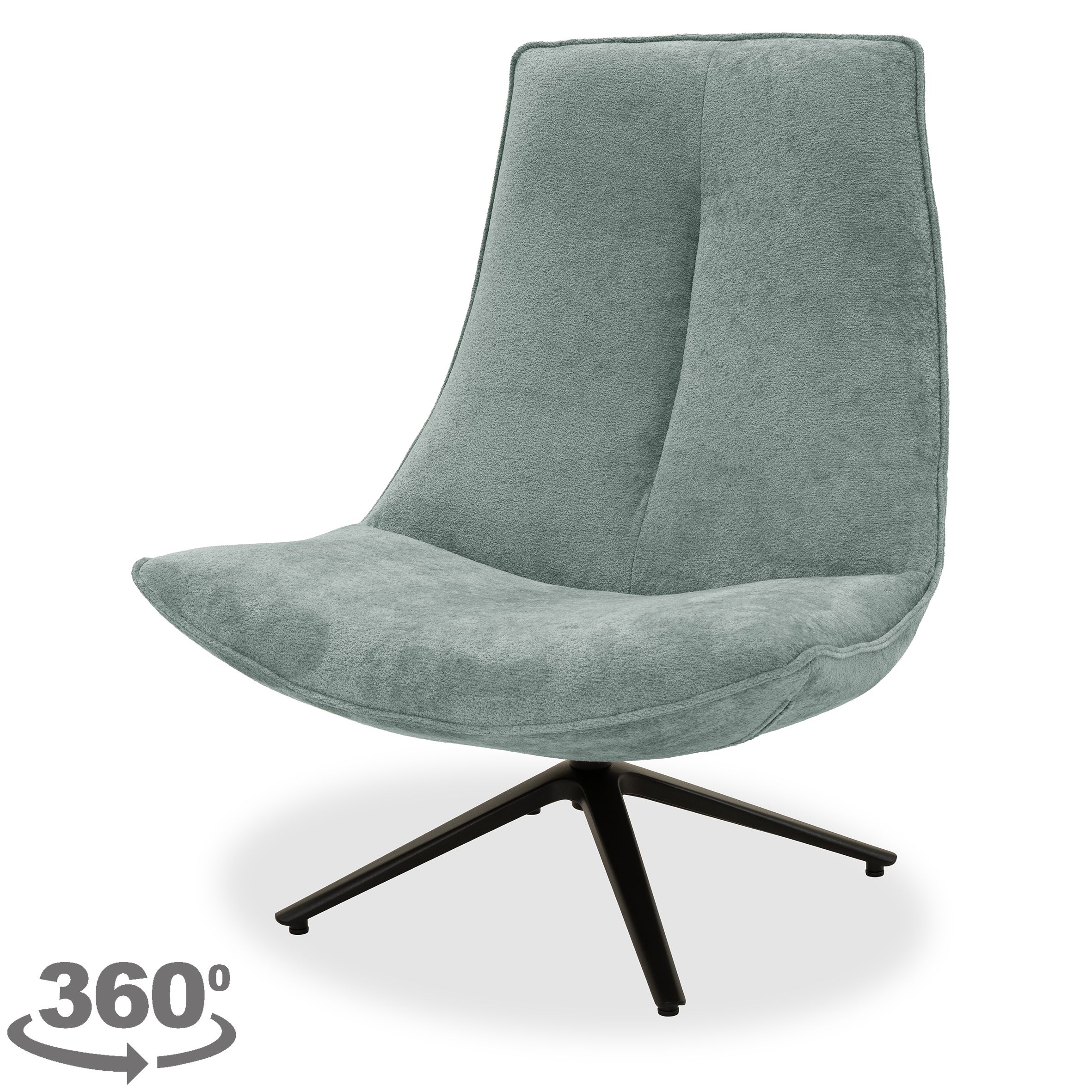 Draaifauteuil  Menno B83 x D83 x H96 cm
