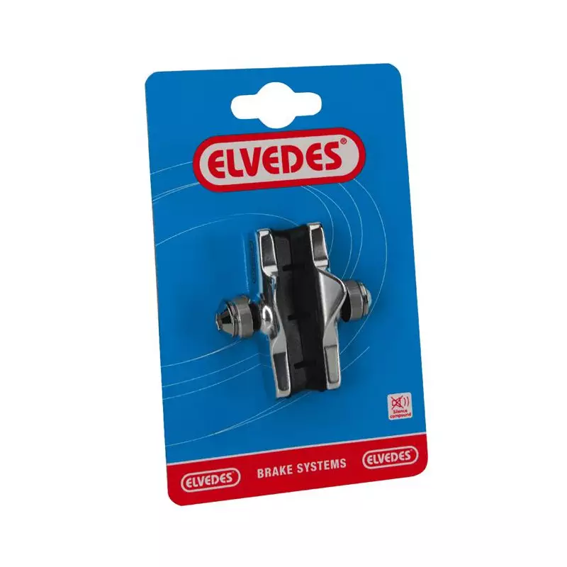 ELVEDES Paire de patins plus porte patins route Alu 55mm pour Campagnolo
