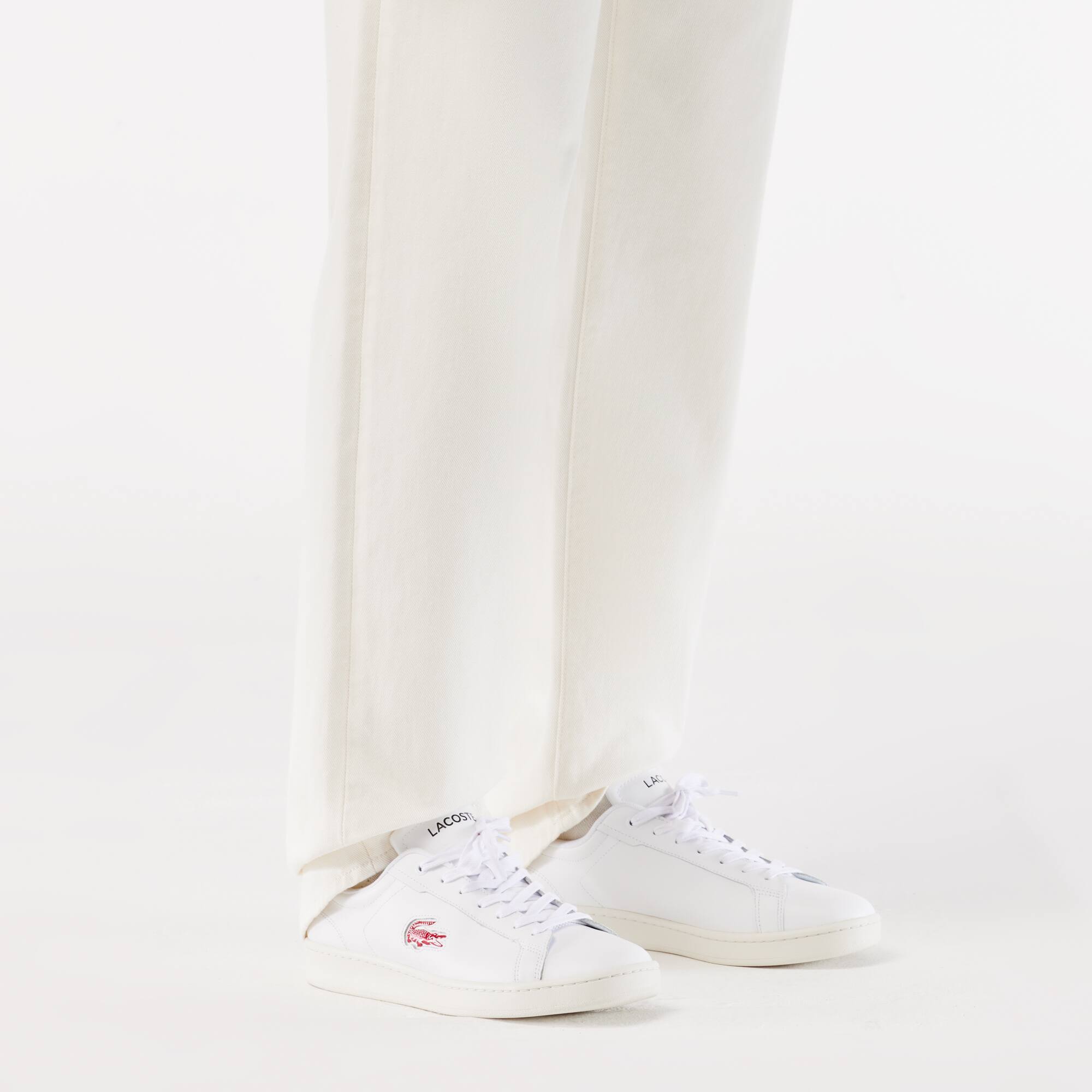 Sneakers Carnaby Pro homme en cuir Sneakers - Blanc - Lacoste - Homme