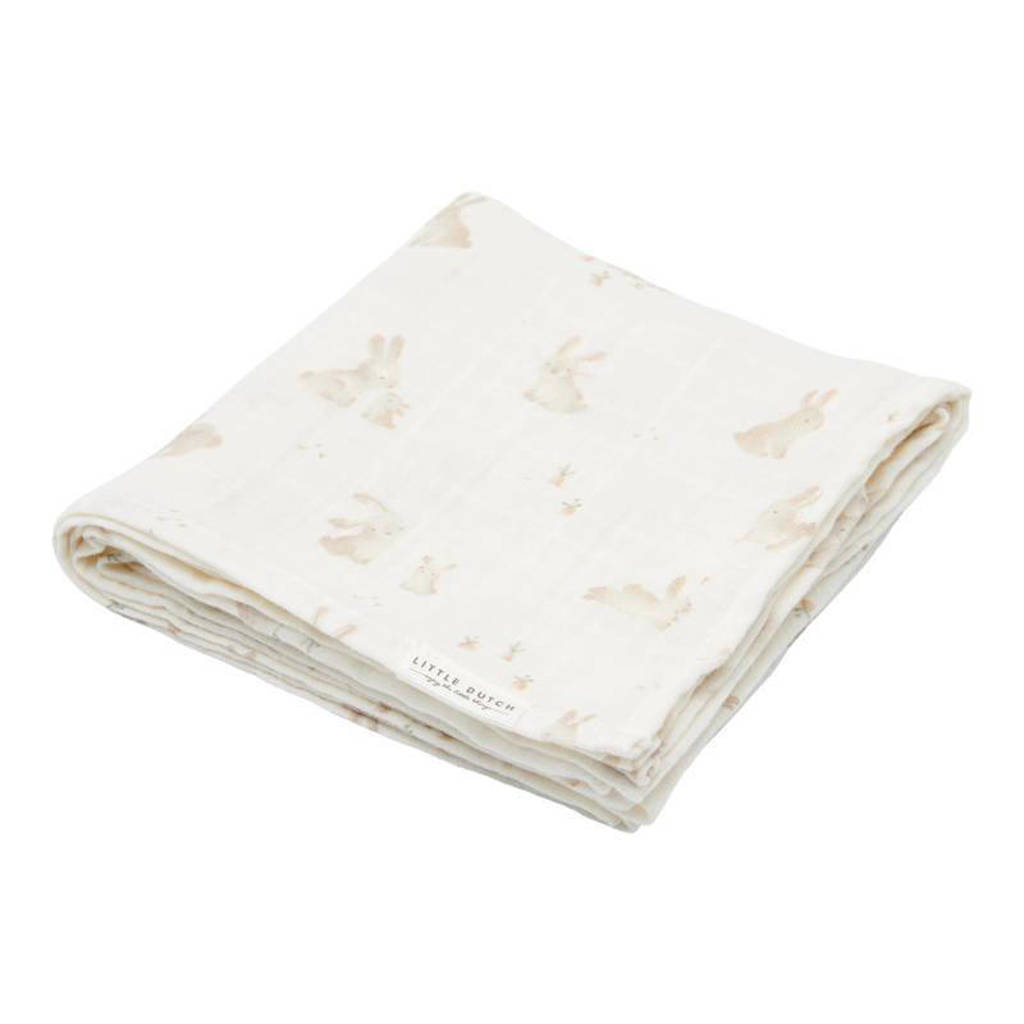 hydrolfiele swaddle doek 120x120 Baby Bunny