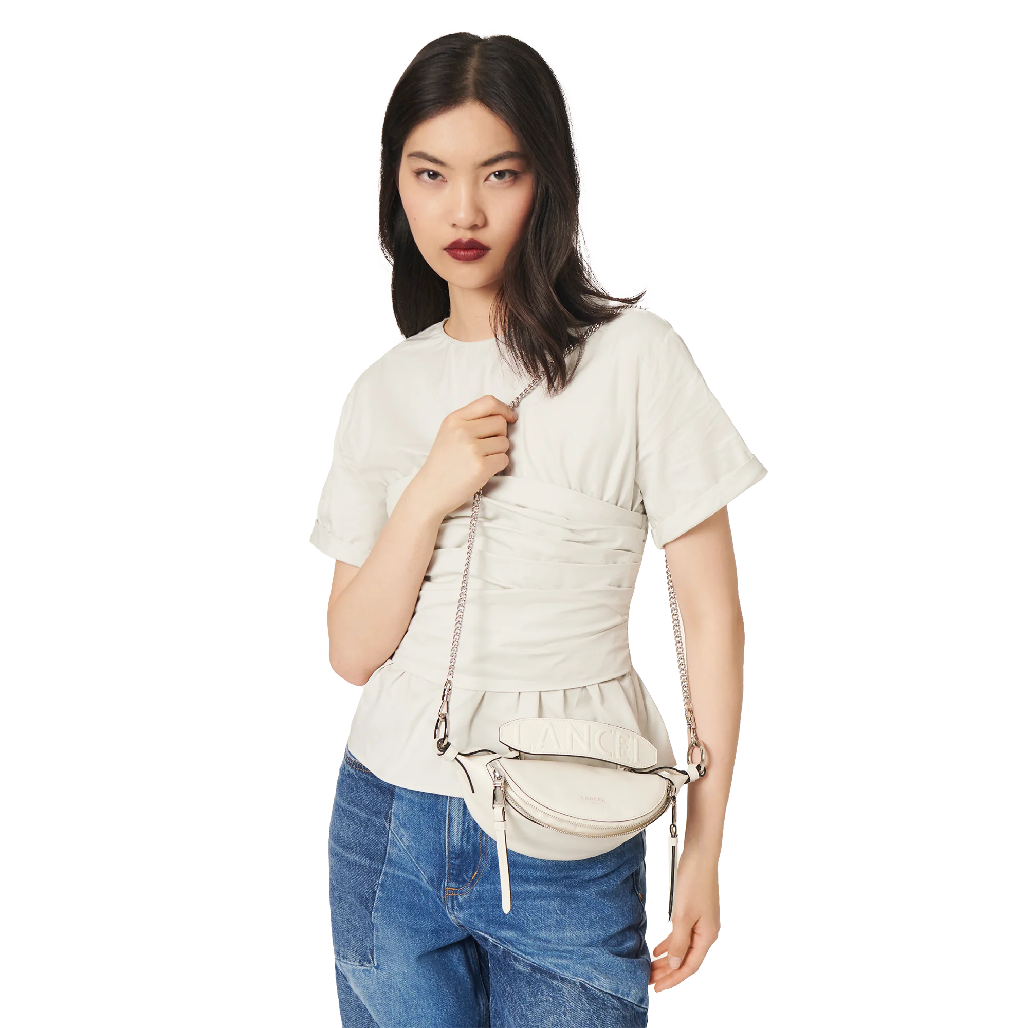 Mini sac porté croisé  Origami de Lancel-Neige