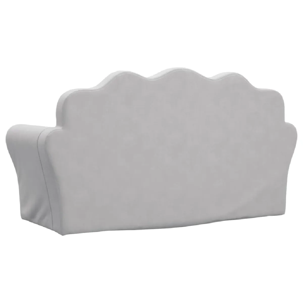 vidaXL Canapé 2 places enfants gris clair