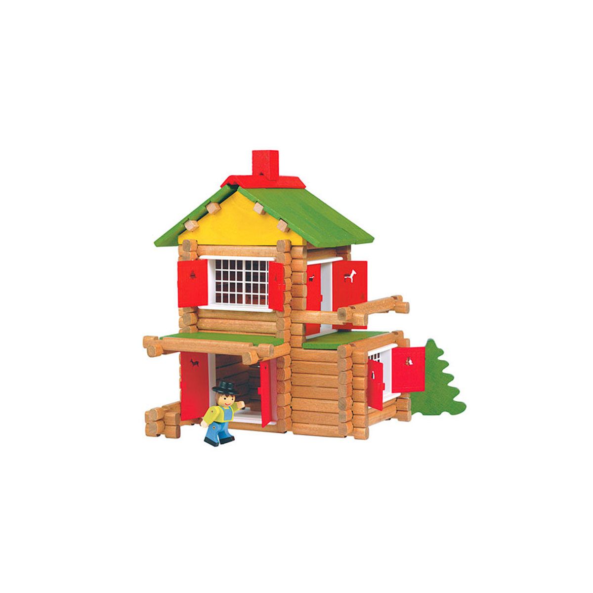 Chalet en bois à construire 135 pièces avec une voiture