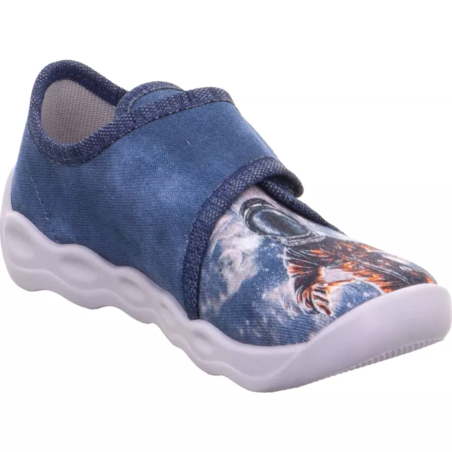 superfit Hausschuh Bubble blau (mittel)
