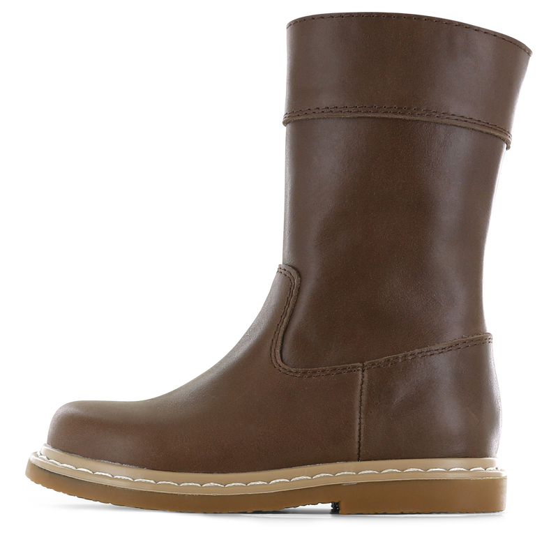 Shoesme slim-fit laarsje donkerbruin Leer | Sale