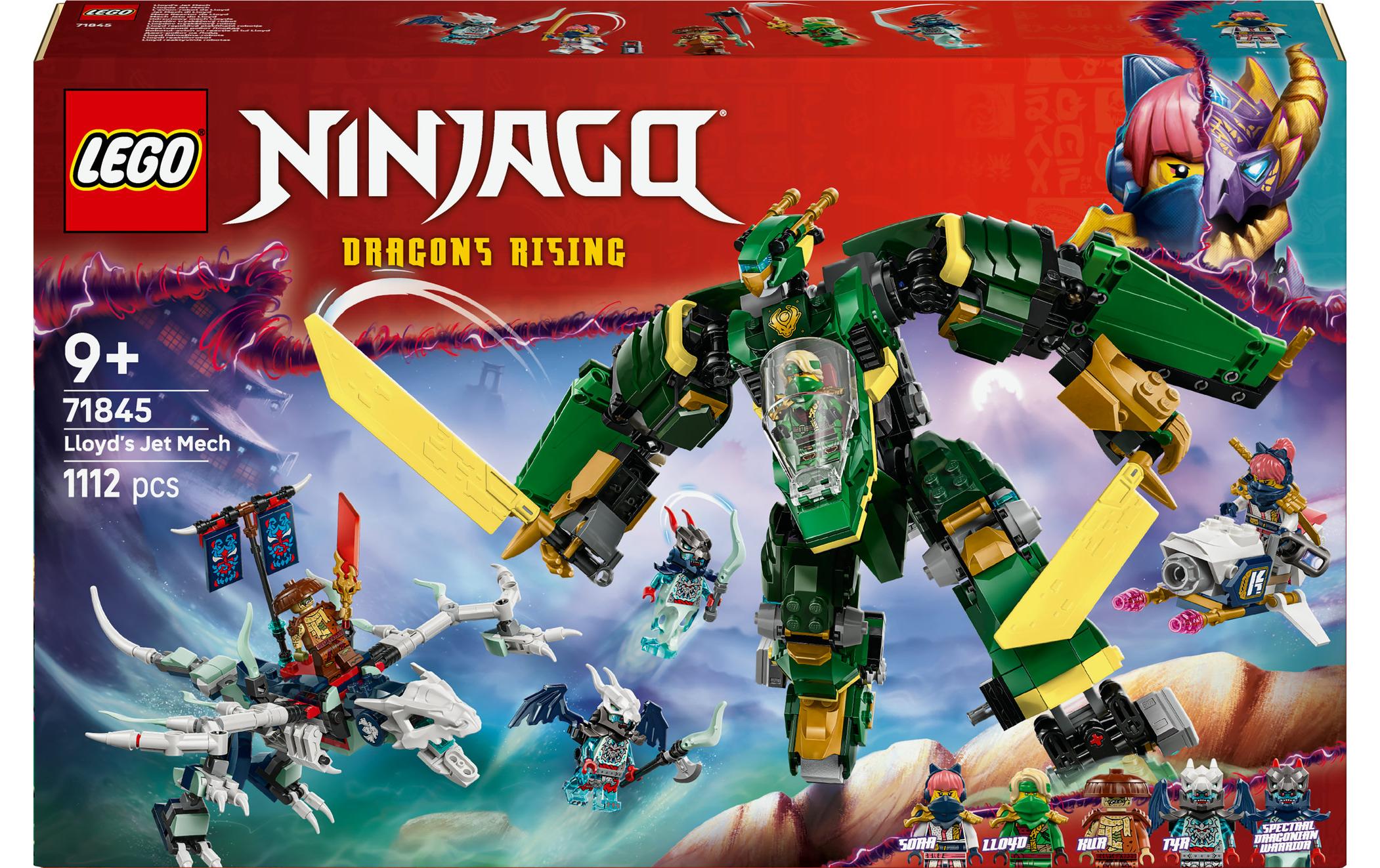 Ninjago Lloyds Jet-Mech 71845Ninja-Spielzeug für Kinder