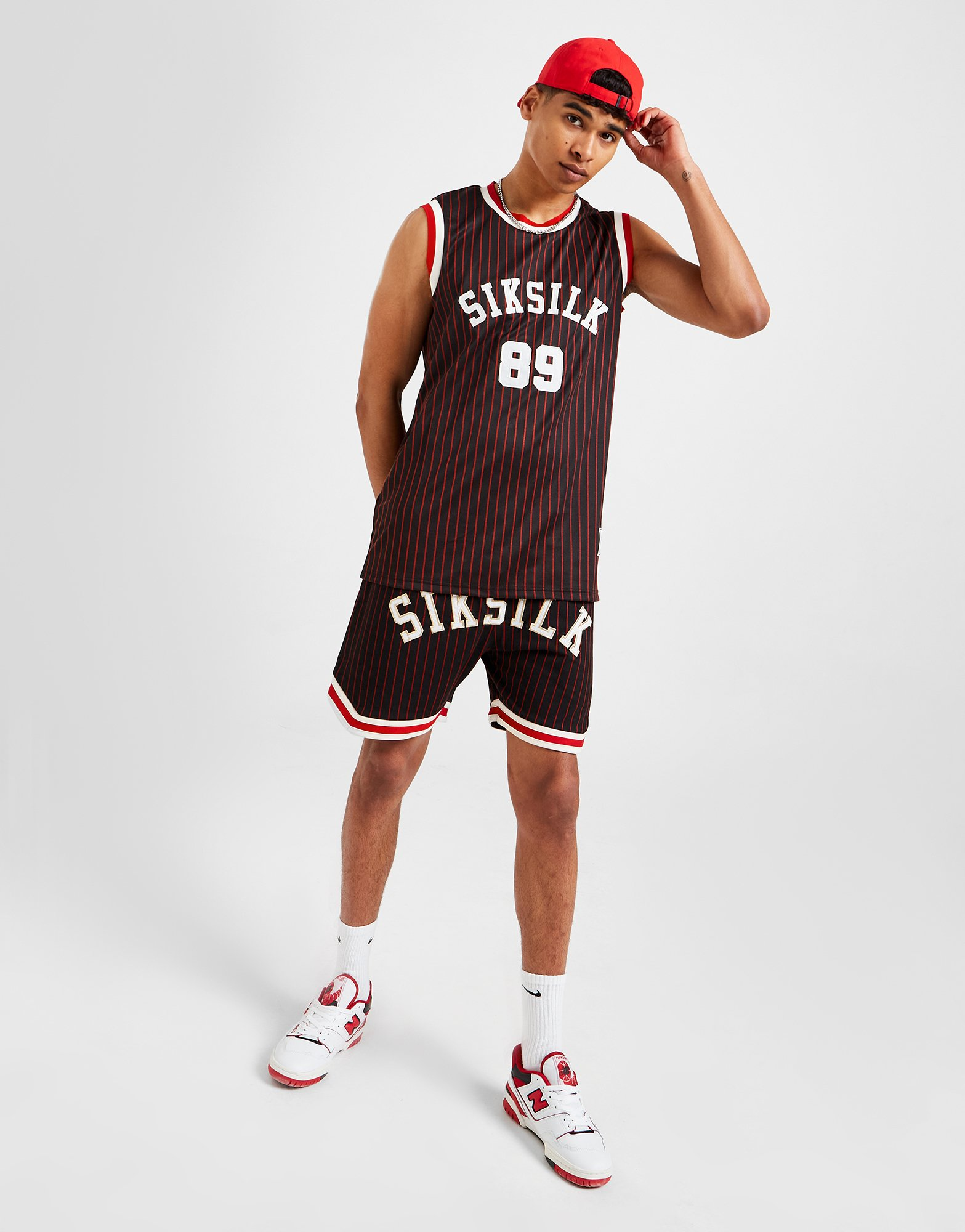 SikSilk Débardeur Basketball Rétro Classique Homme