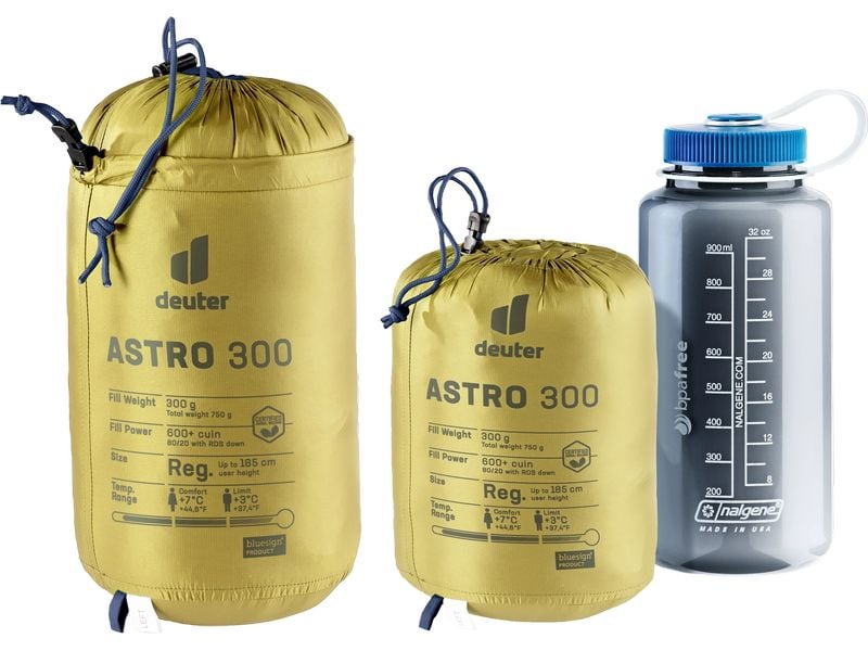 deuter Schlafsack Astro 300 Polyamid, Limettengrün Daunenschlafsack
