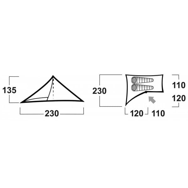 Tente bivouac HUSKY SAWAJ TREK 3