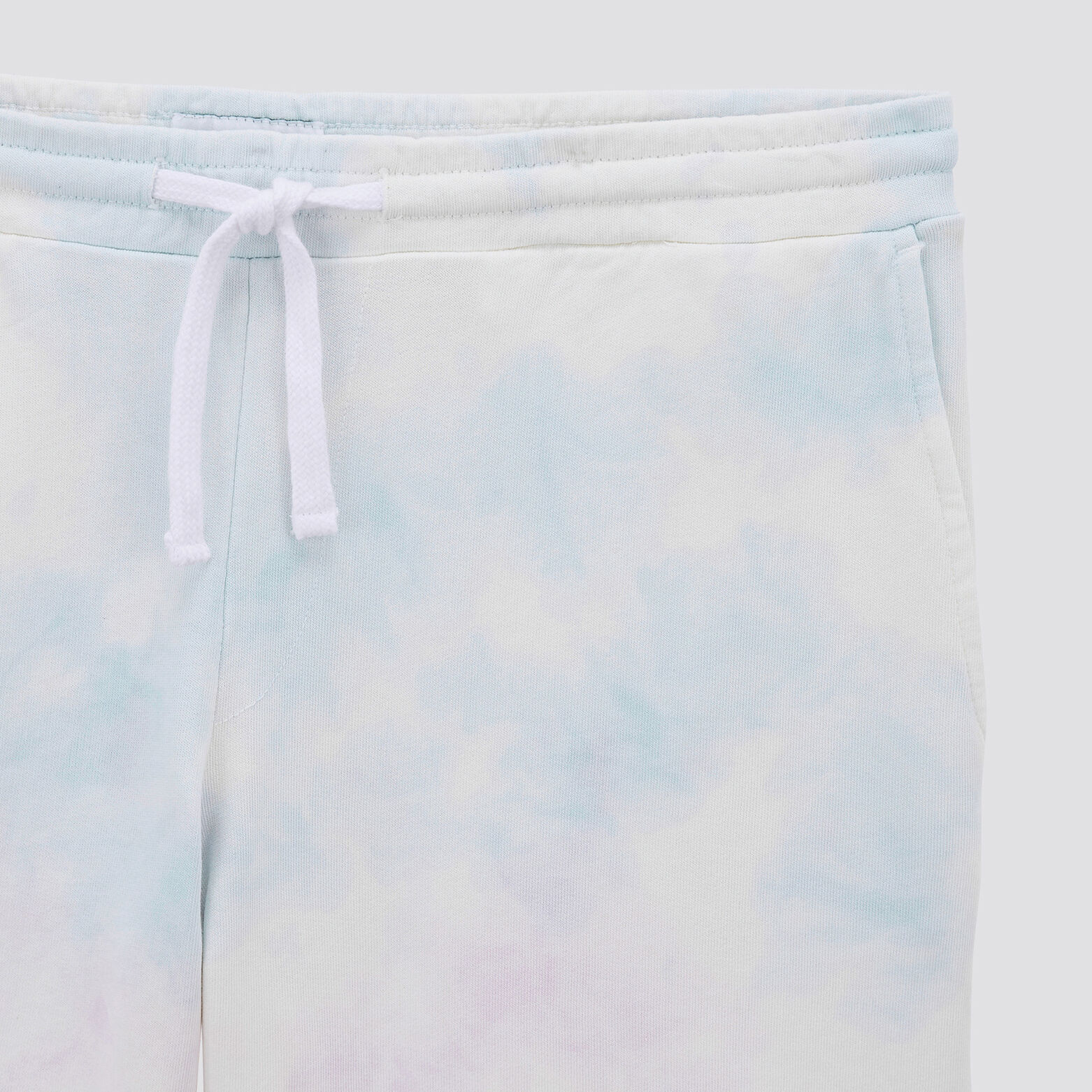 Bermuda en molleton tie and dye Jaune