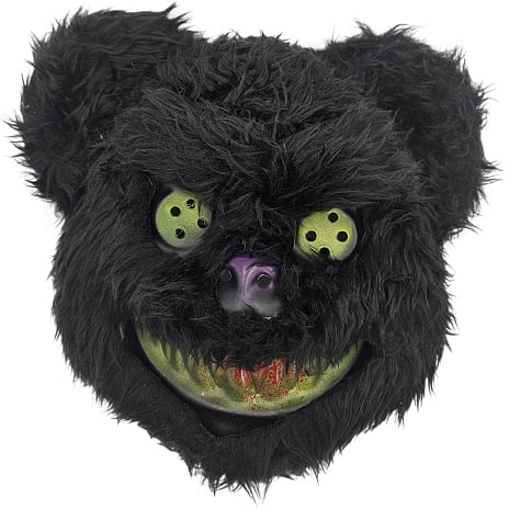 Halloween bamse maske - flere varianter - assorteret