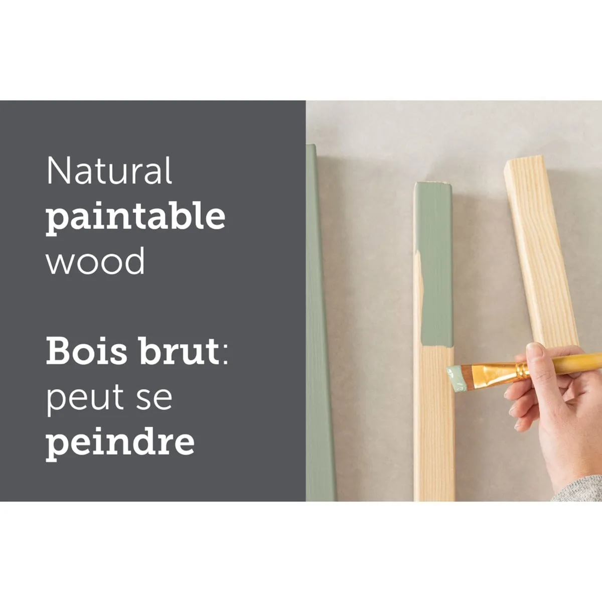 South Shore Sweedi Lit superposé en bois - Naturel