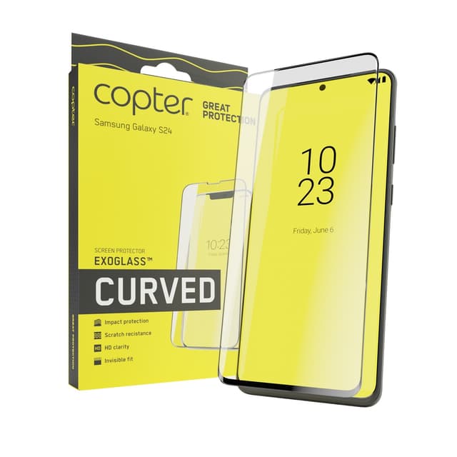 Copter Exoglass Samsung Galaxy S24 Buet Ramme Sort