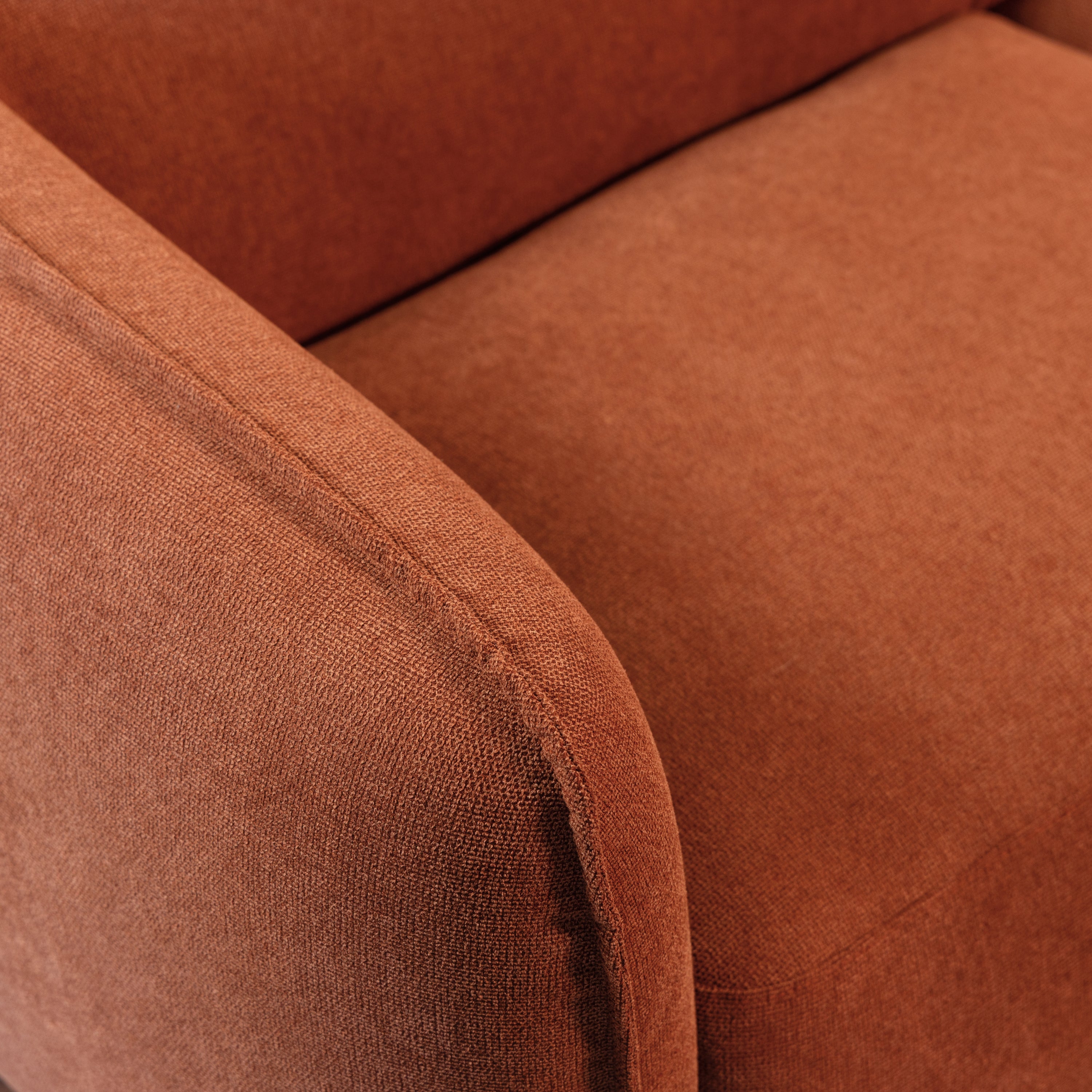 by fonQ Soft U-bank Rechts - Micro Chenille - Terra