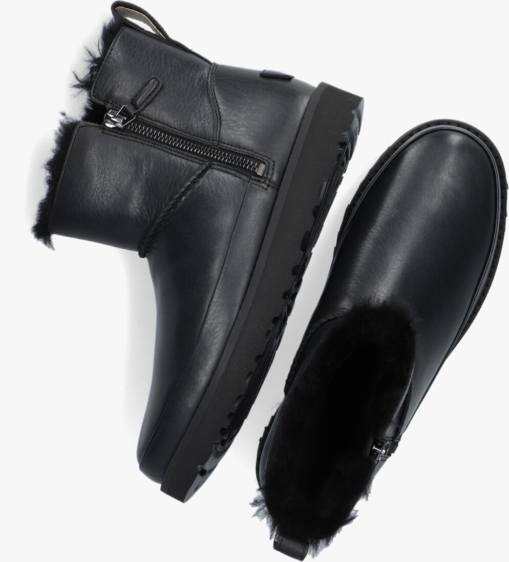 UGG zwarte ugg vachtlaarzen w classic zip mini