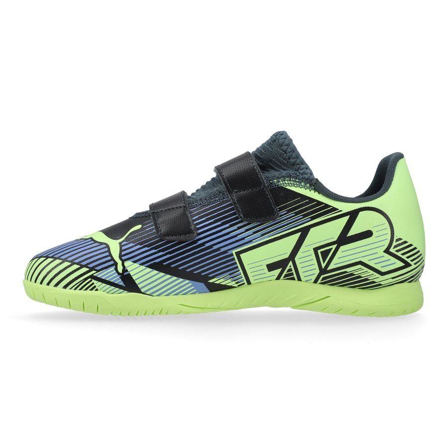 PUMA Future 7 Play Velcro IT Lights Out - Gray Skies/Violet/Fizzy Apple/Blanc Enfant