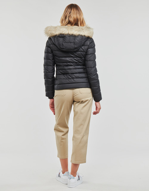 Tommy Jeans - TJW BASIC HOODED DOWN JACKET Negro