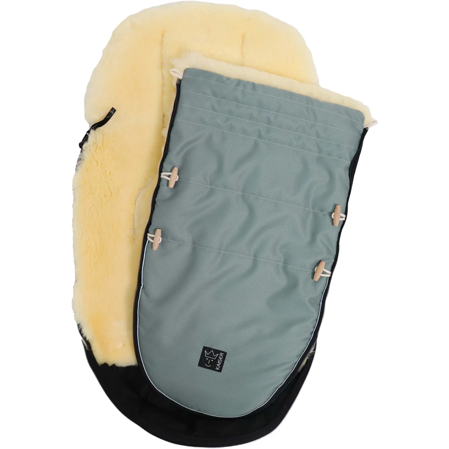 Kaiser Winterfußsack LOVE THE NATURE slit green