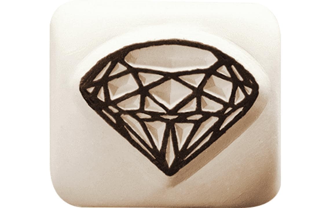 Tattoostempel Diamant SmallMotiv-Stein für das perfekte Outdoor-Make-Up