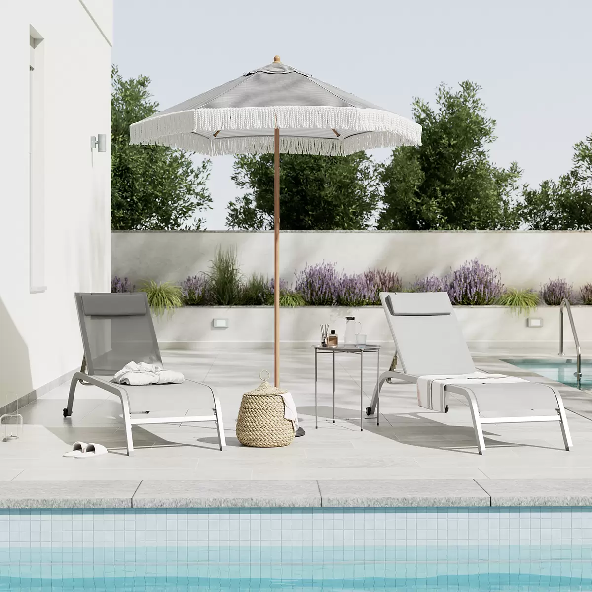 Beldano Sonnenschirm Ibiza beige,natur