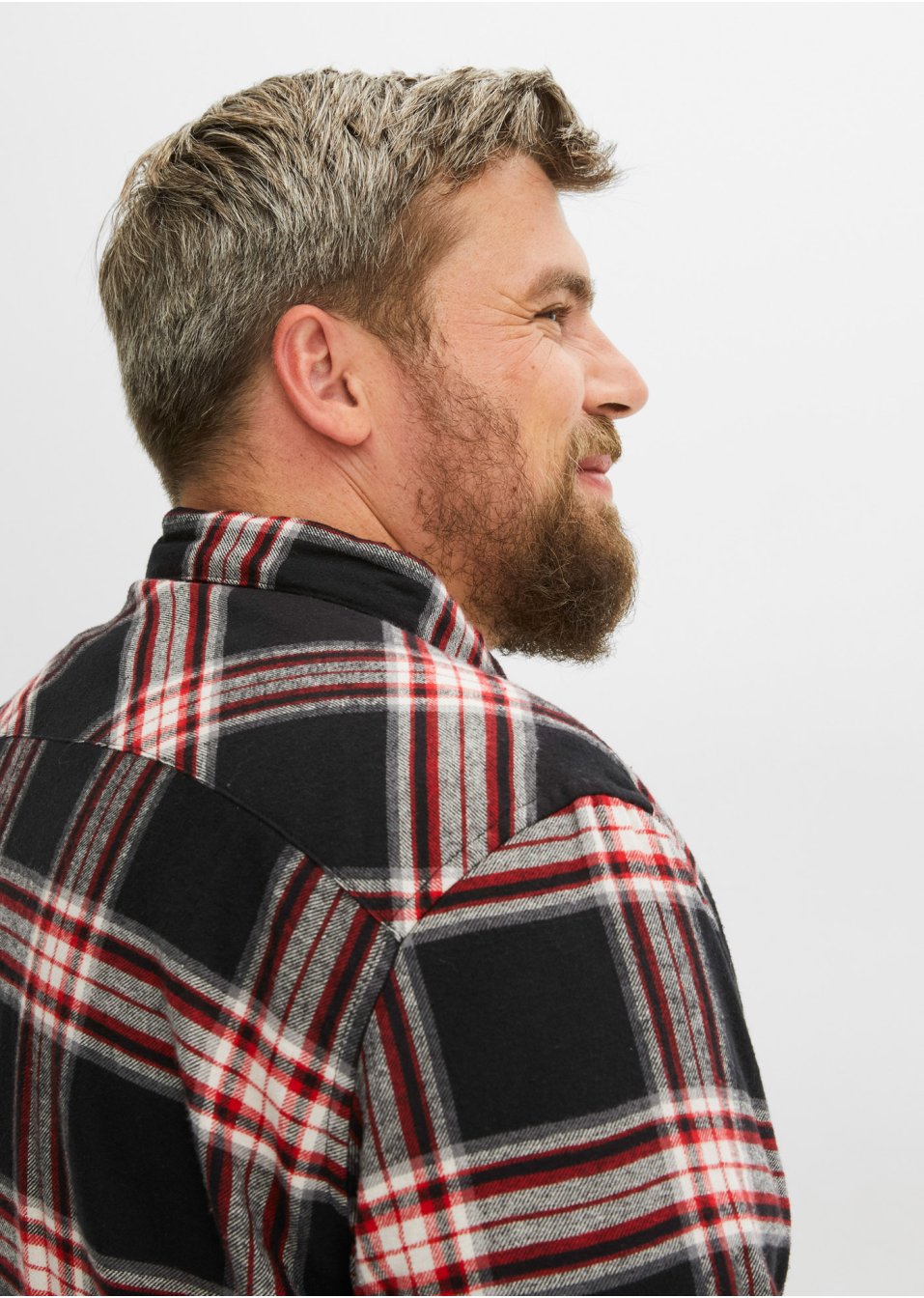 Chemise manches longues en flanelle avec capuche amovible