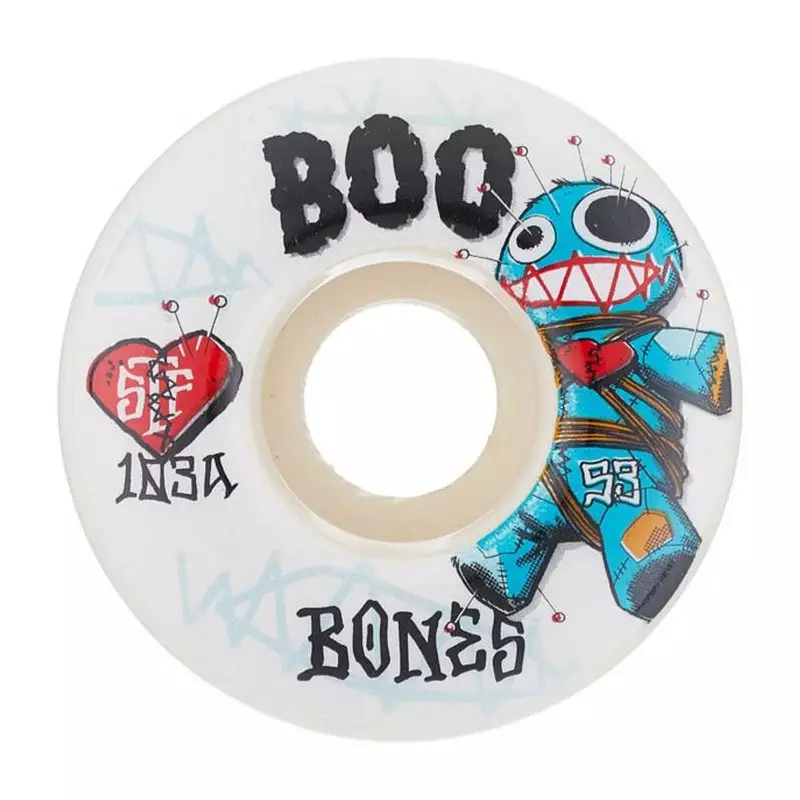 Roues skate BONES (x4) Stf V4 Boo Voodoo Wide103A