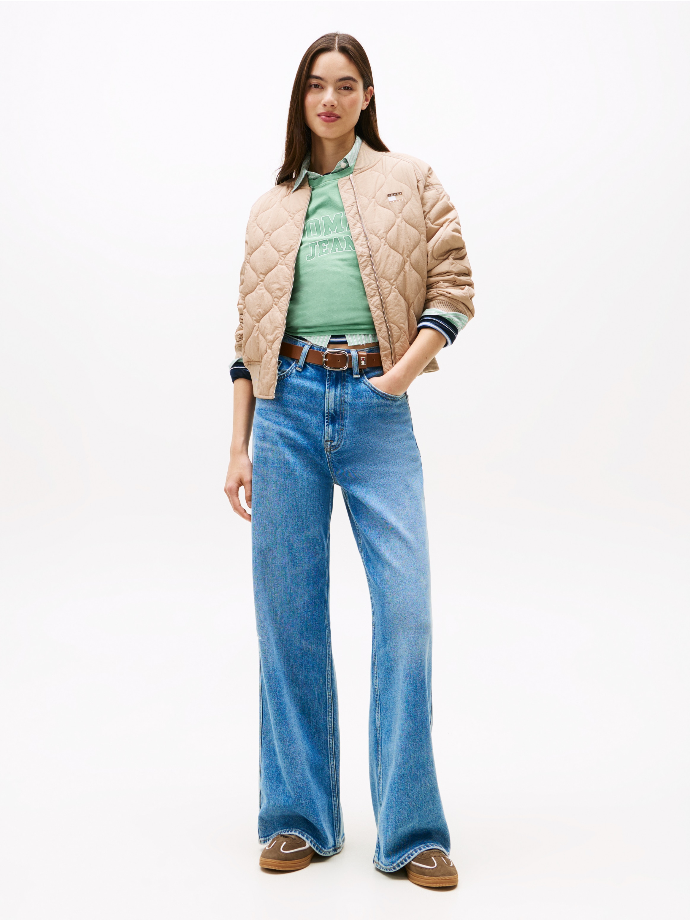 Tommy Jeans Bomberjacke »TJW QUILTED BOMBER« ohne Kapuze