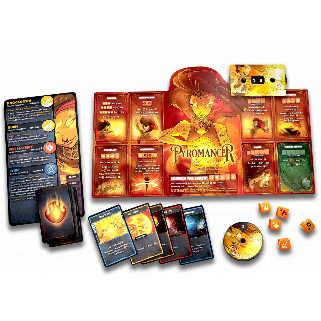 Dice Throne Season 1 Rerolled - Pyromancer vs Shadow Thief