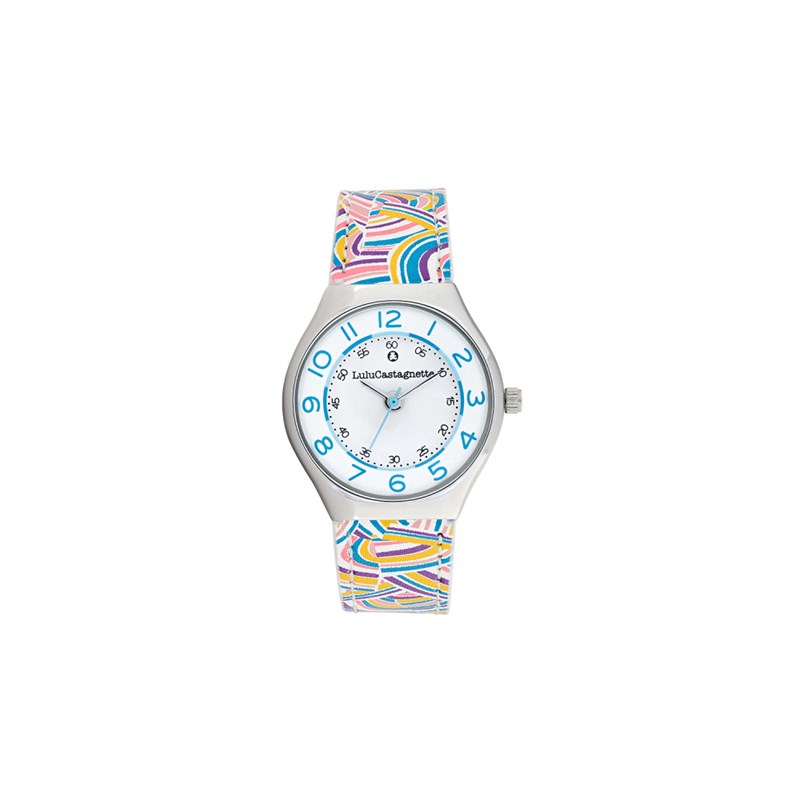 Montre fille analogique Lulu Castagnette - Bracelet cuir - Mini Star
