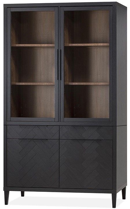 Vitrinekast Sugi Ban - Gamma B125 x D48 x H212 cm