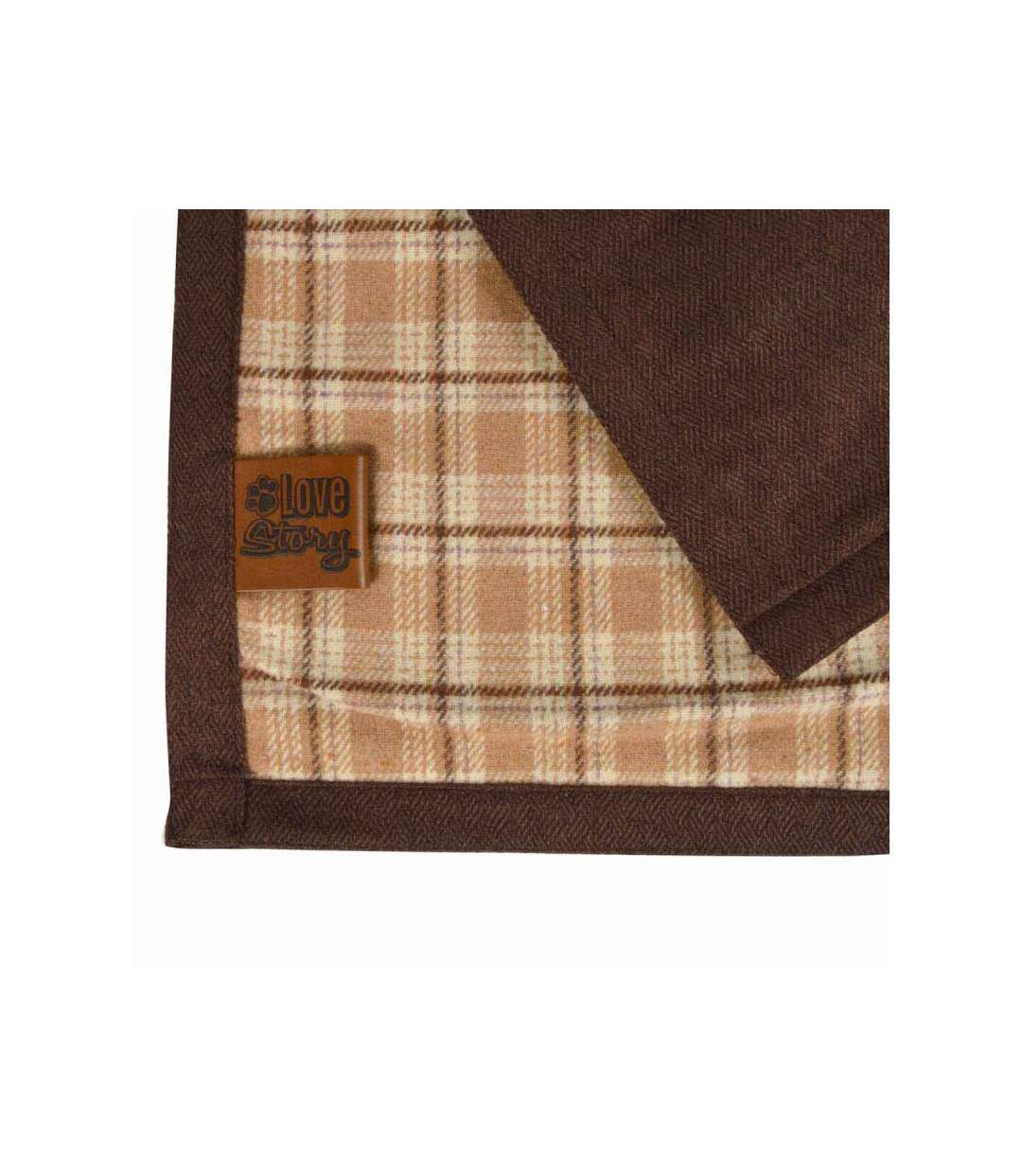 Paris Prix - Plaid Pour Chien & Chat héritage 50x70cm Noisette