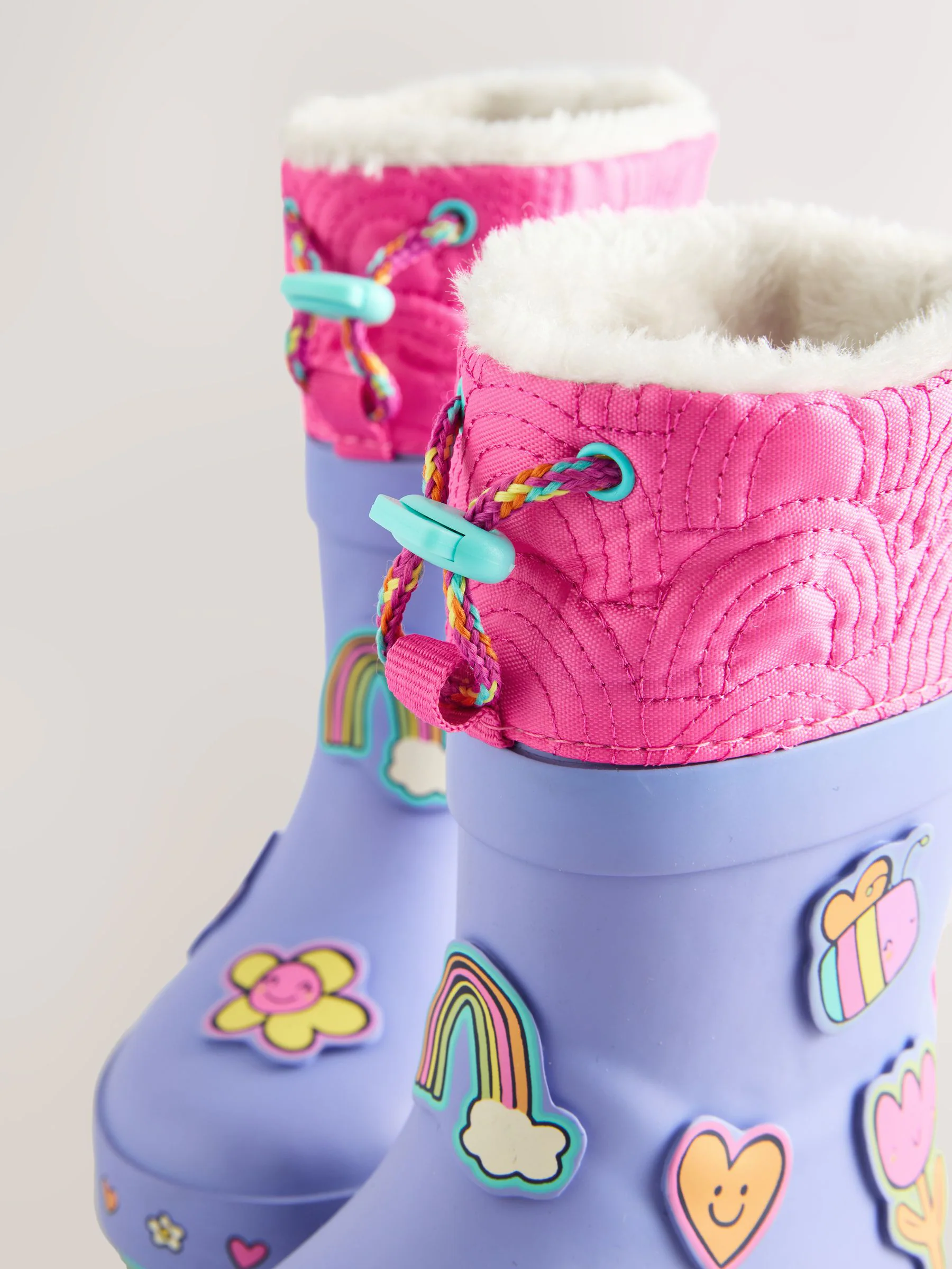 Paars - Character Thinsulate Lined Cuff Wellies
