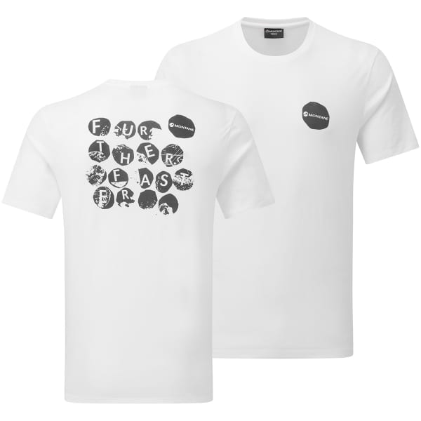 T-shirt randonnée MONTANE TRANSPOSE T-SHIRT WHITE