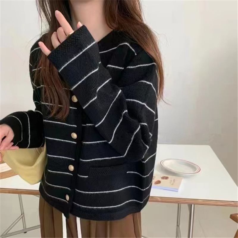 Cossita - Gestreept vest met ronde hals