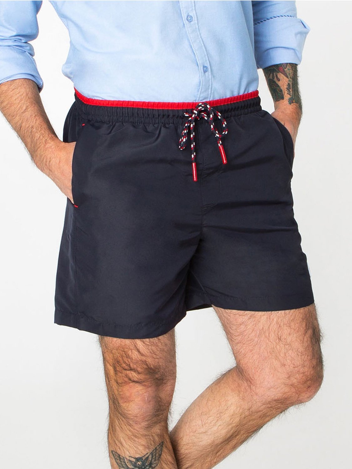 Short de bain Recyclé Bleu marine
